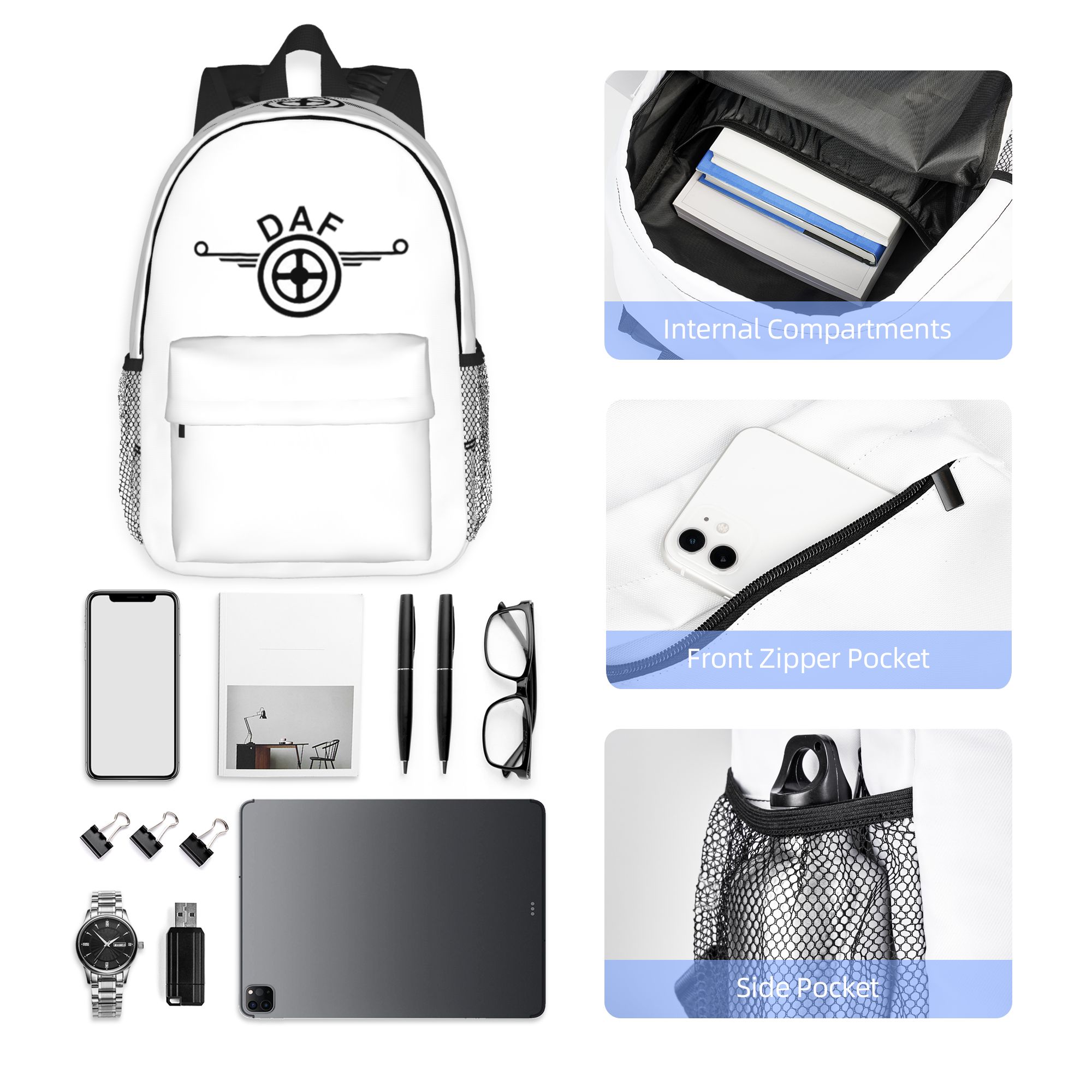 Women Bags Vector - Zaino con logo Daf Truck, design