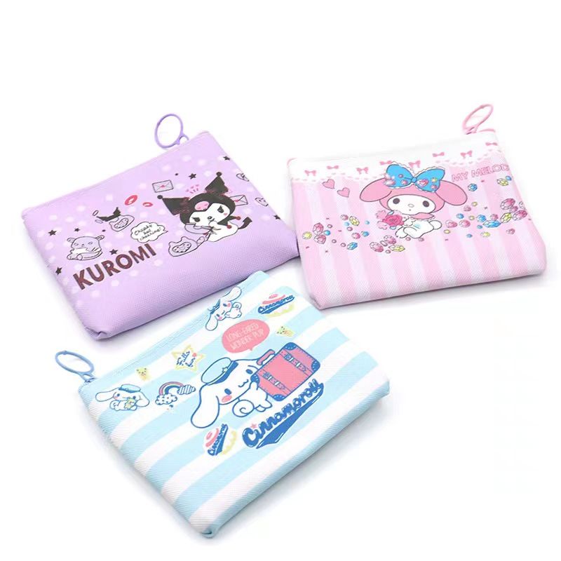 Women Bags Rack - Portamonete con stampa Kuromi, mini portafoglio,