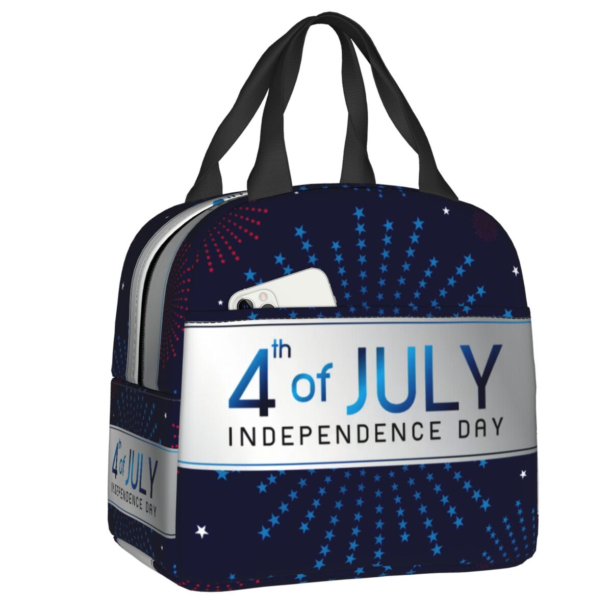 Women Bags Usa - Borsa termica personalizzata con bandiera americana,