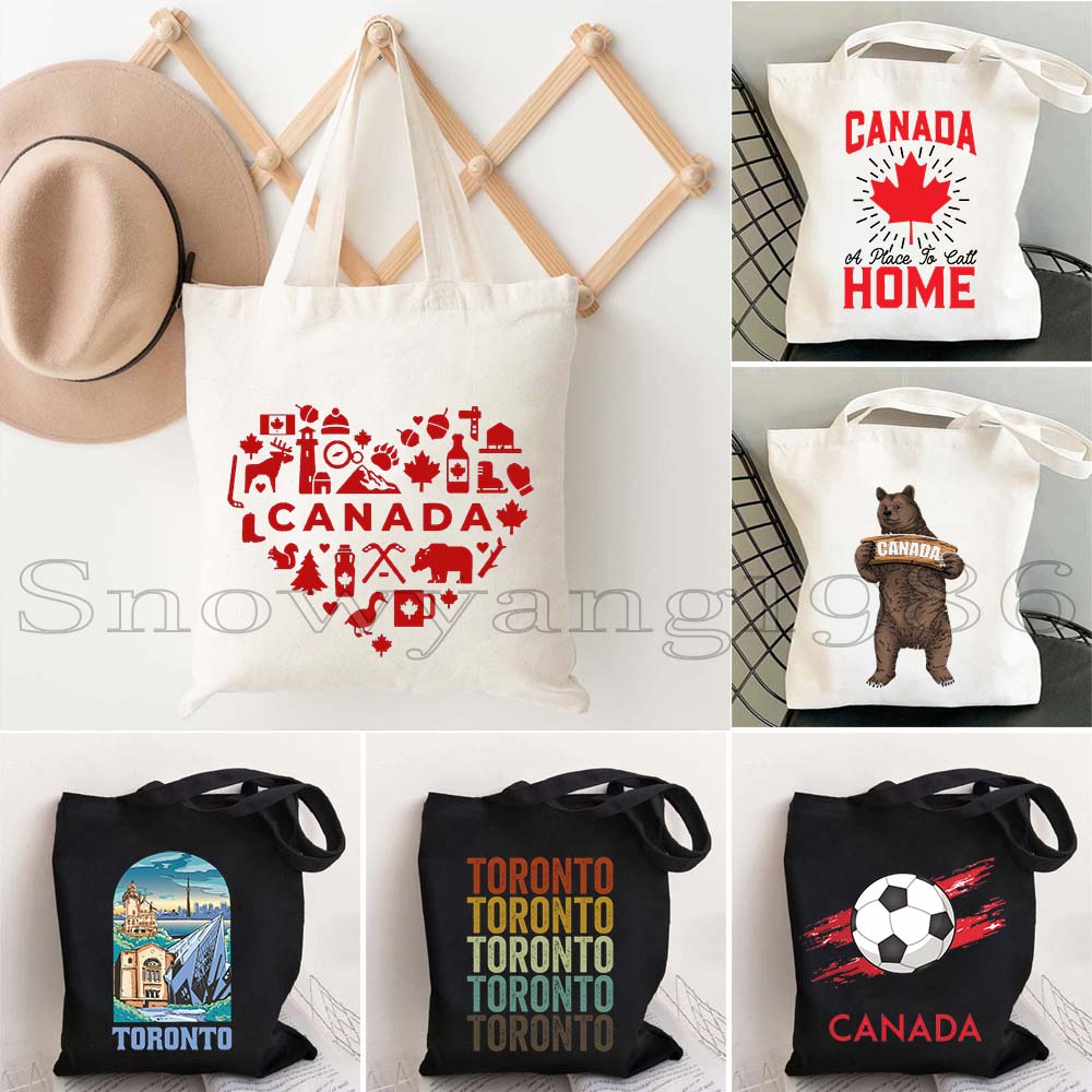 Women Bags In Canada - Bandiera della mappa del Canada Happy