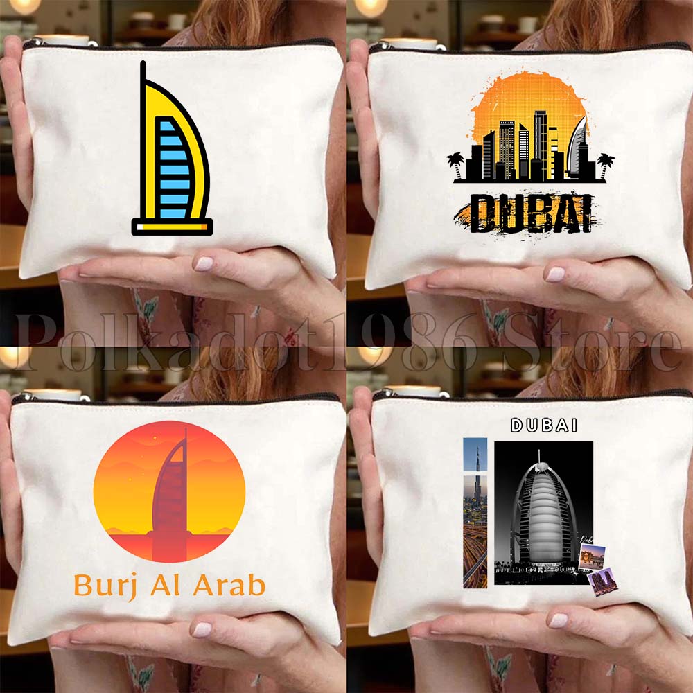 Women Bags In Dubai - Borsa in tela Burj Khalifa con