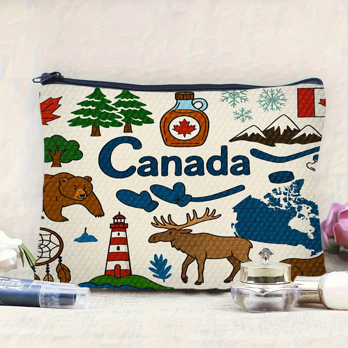 Una borsa per cosmetici a tema - Women Bags In Canada recensione e prezzo