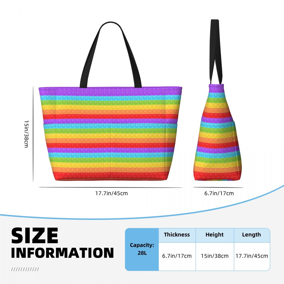 Borsa tote da spiaggia con mot - Women Bags Vector recensione e prezzo