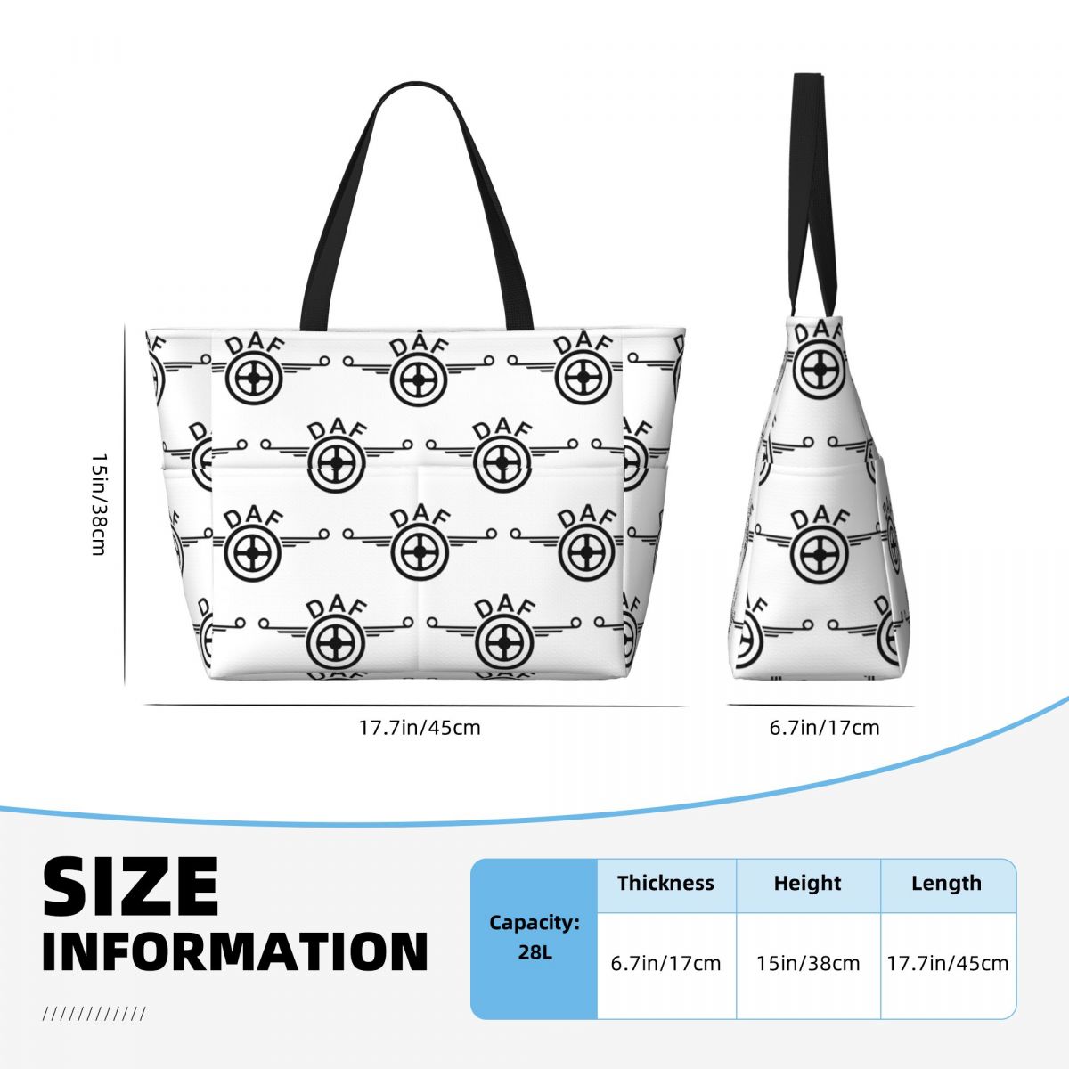 Borsa da spiaggia con logo Daf - Women Bags Vector recensione e prezzo
