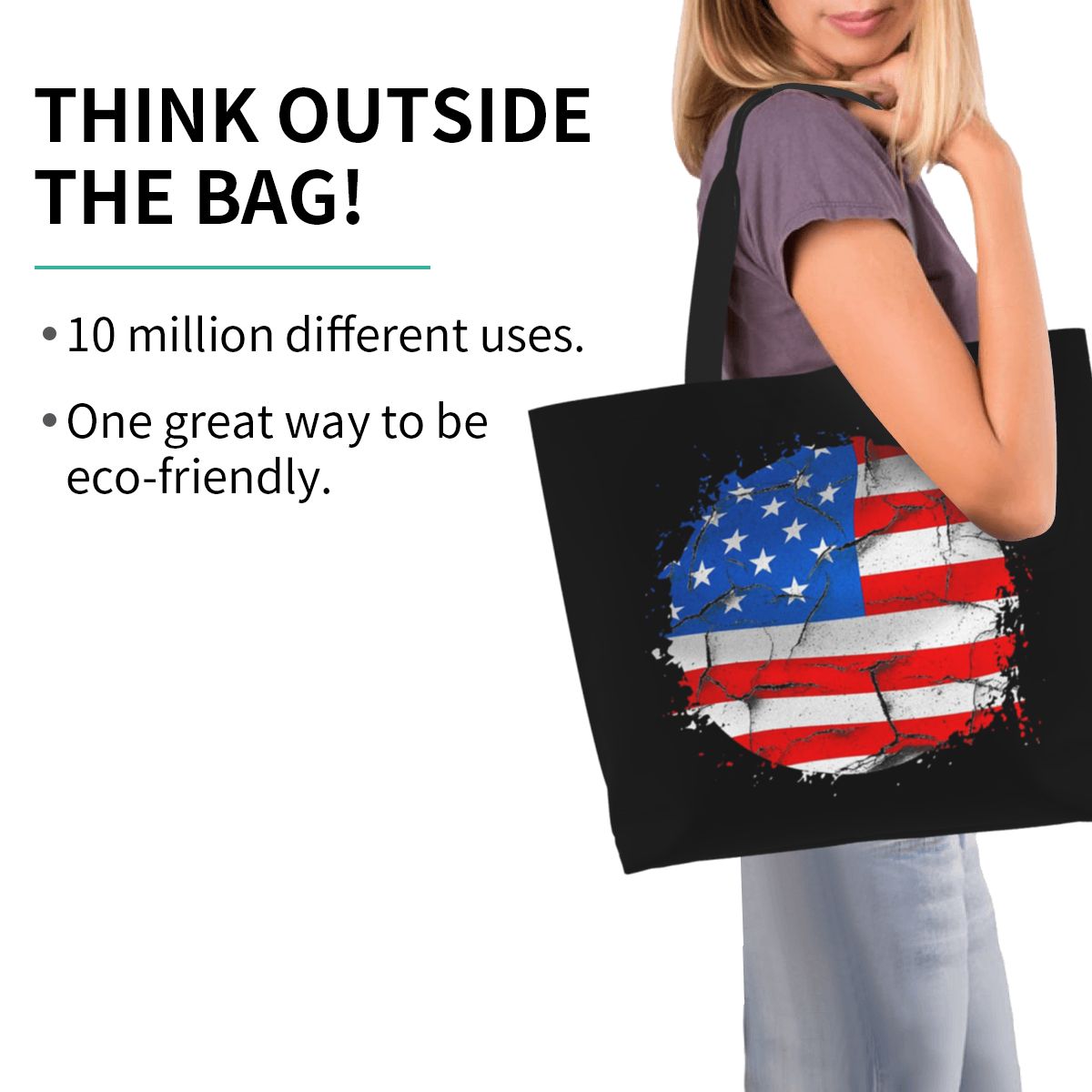 Borsa Shopper con Bandiera Ame - Women Bags Usa recensione e prezzo